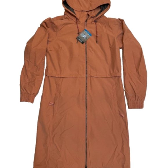 Columbia Womens Long Jacket Cedar Blush Authentic Waterproof Classic Fit - Picture 2 of 8